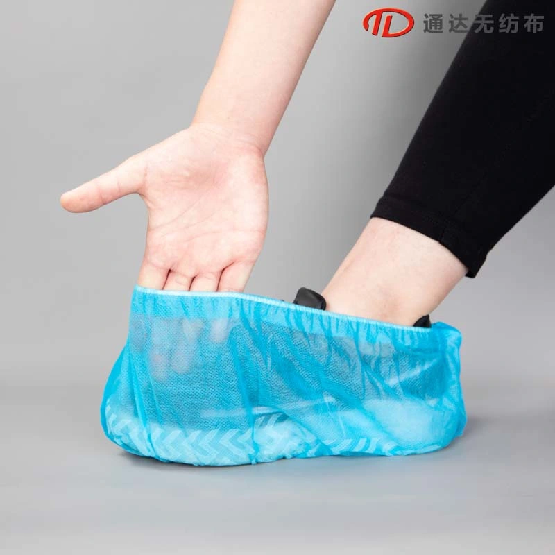 Factory Wholesale Waterproof Plastic PE/CPE Shoe Covers Non Woven Disposable Shoe Cover