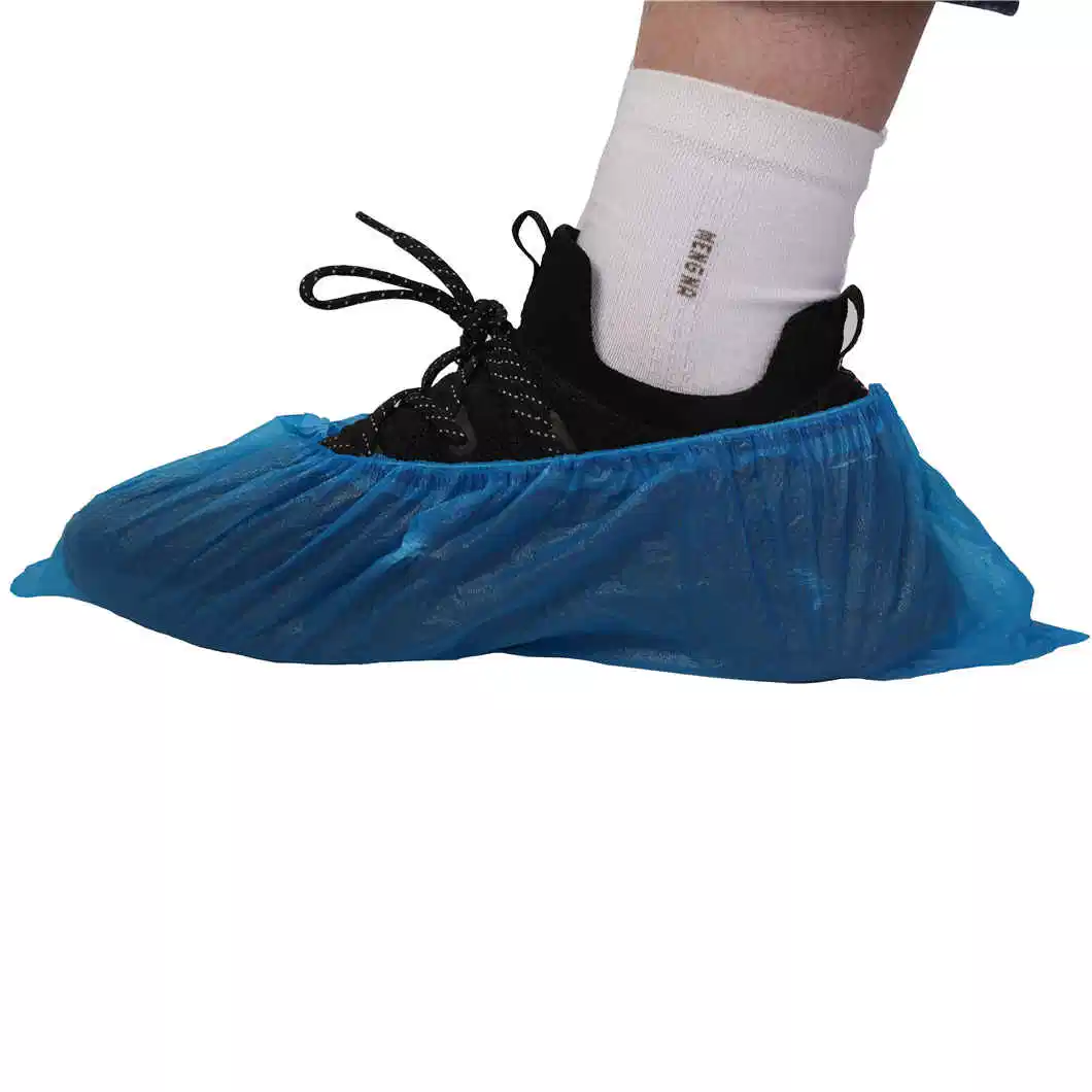 Disposable Non Skid PE/CPE Plastic Shoe Cover for Laboratory
