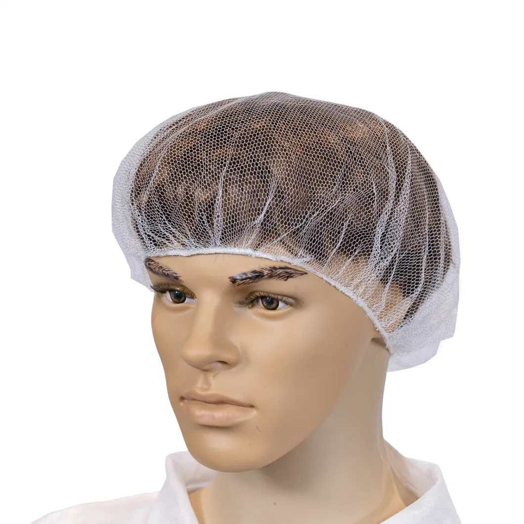 Disposable Nylon Cap Black Nylon Hair Nets 18"