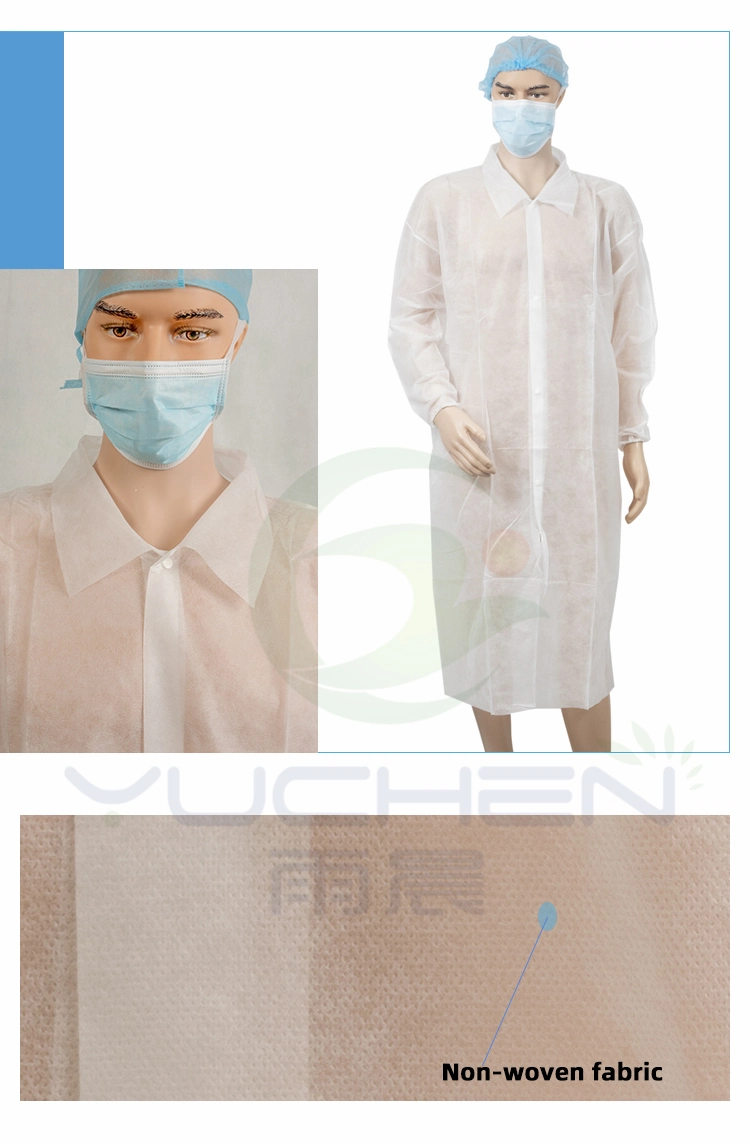 Disposable Isolation Gown Work Wear PPE Coveralls Water Resistance Gowns Safety Clothing