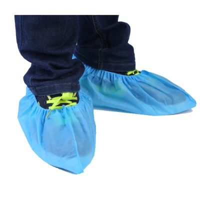Cubierta de zapato antideslizante desechable Cubierta de zapato médico PP+PE para sala limpia