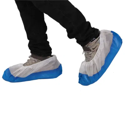 Cubierta disponible no tejida del zapato del plástico PE/CPE de la prenda impermeable al por mayor de la fábrica cubre la cubierta del zapato