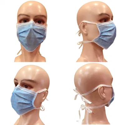 Quirúrgico/Hospital/Médico/Protección/Seguridad/No tejido 4 capas de polvo de carbón activado/papel/Dental/SMS/boca Mascarilla desechable de 3 capas con oreja elástica
