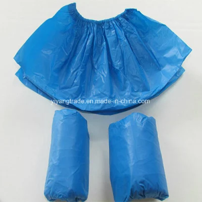 Cubrezapatos CPE de plástico desechable con antideslizante