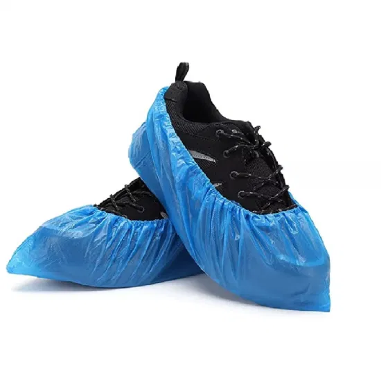 Zapatos protectores de plástico impermeables, ligeros, desechables, PE, cubierta para zapatos